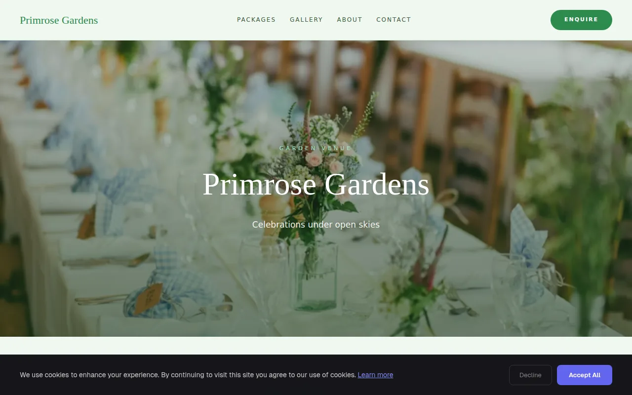 Garden Party theme preview