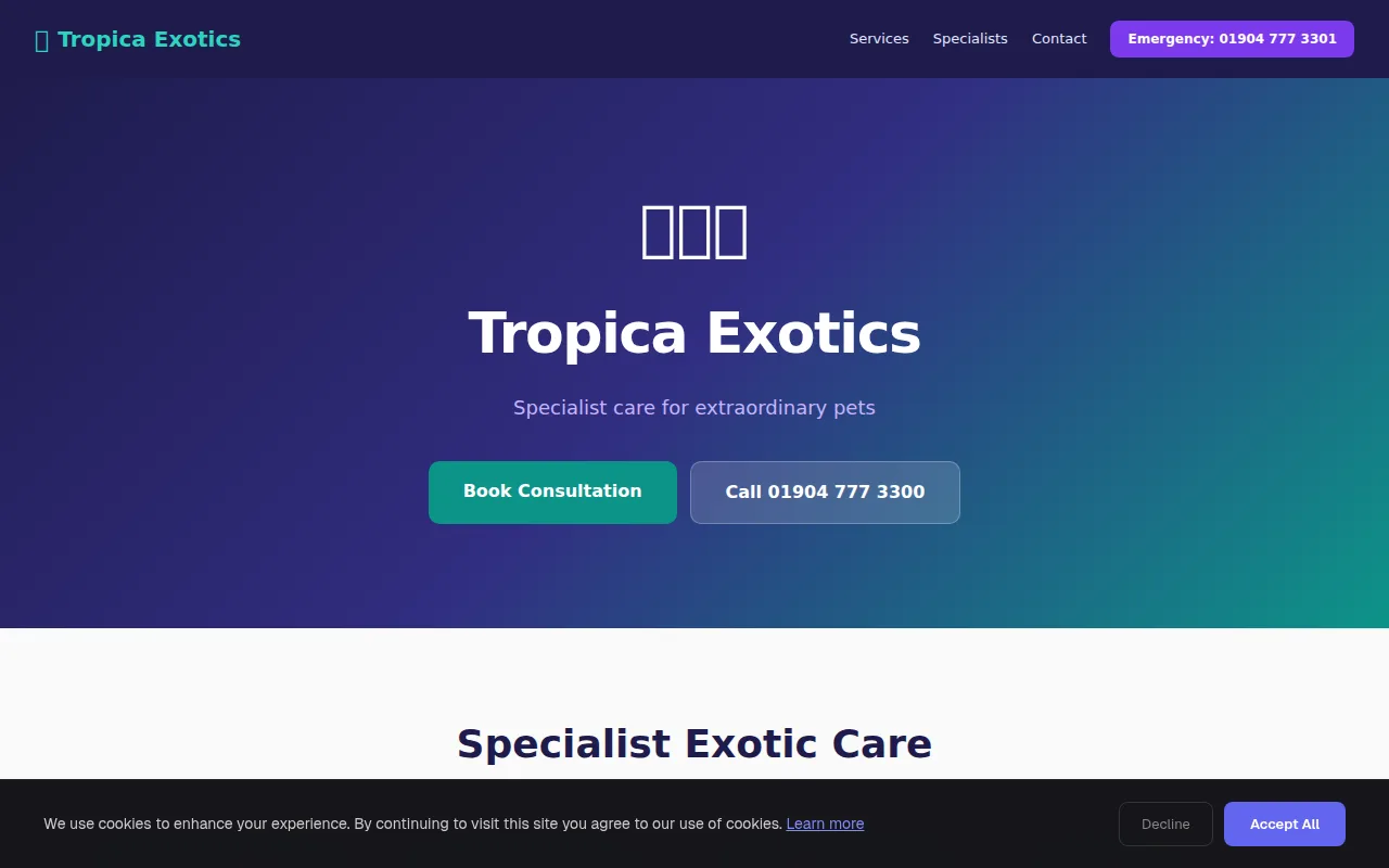 Exotic Pets theme preview