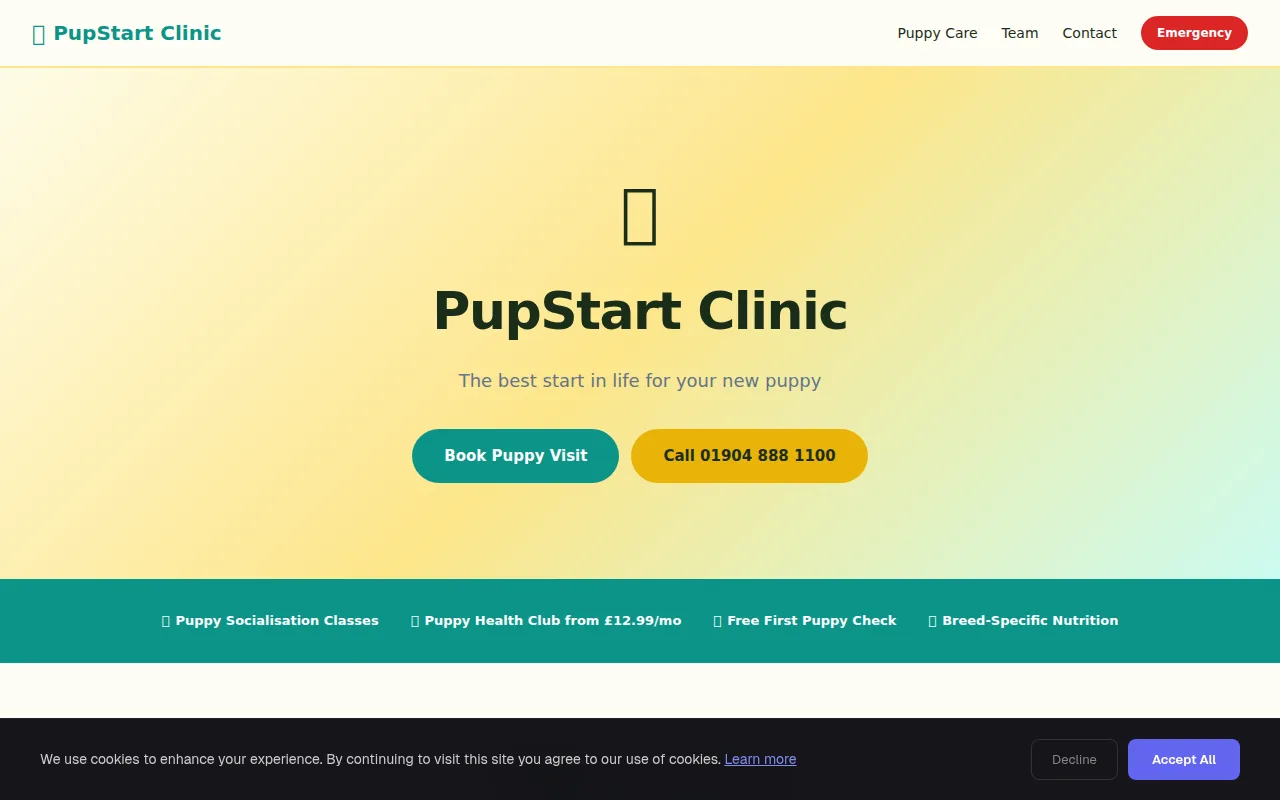 Puppy Clinic theme preview
