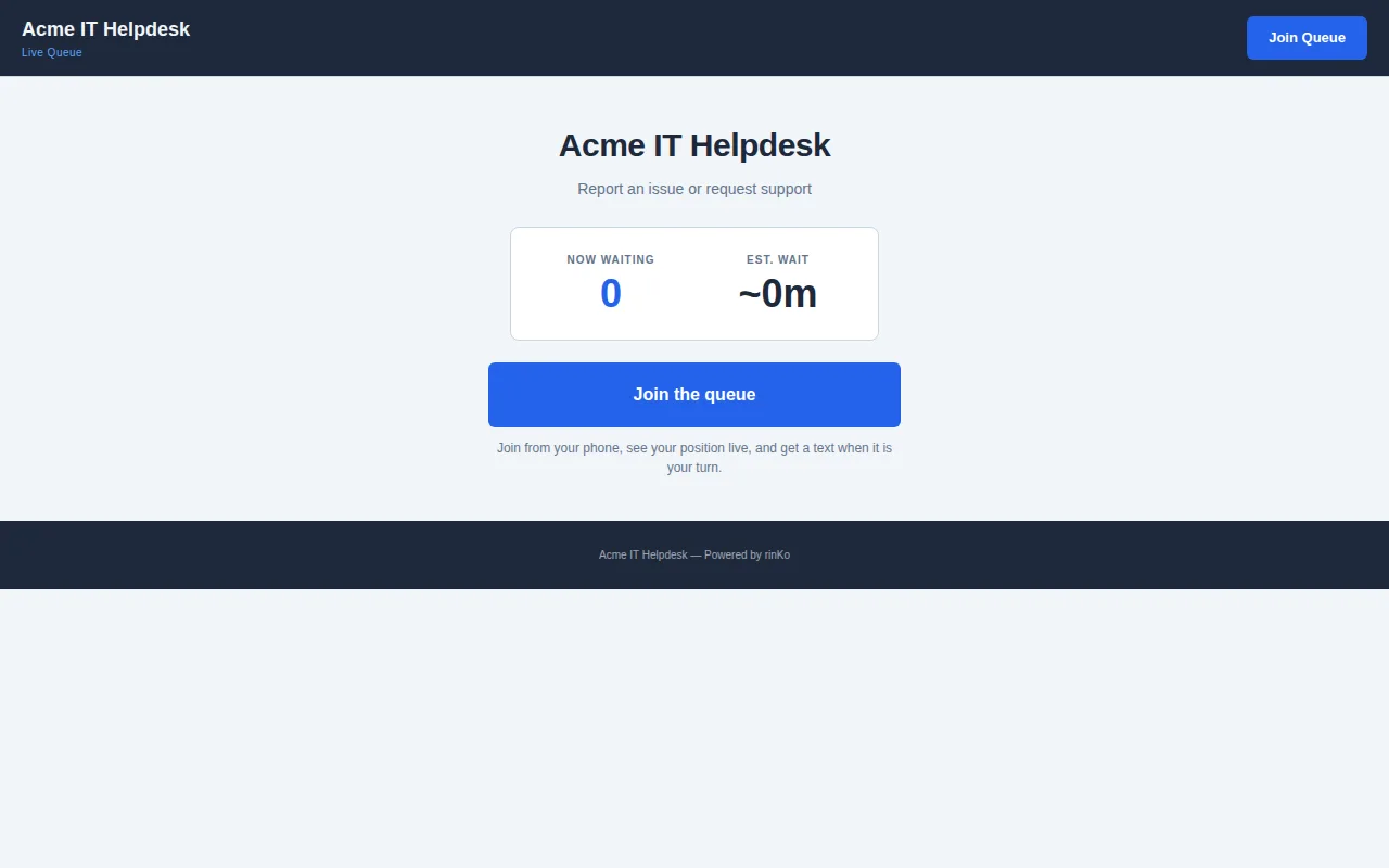 Service Desk theme preview